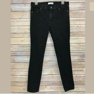 Ann Taylor LOFT Modern Skinny Jeans Black Sz 8 29